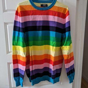 light-weight knit RAINBOW sweater